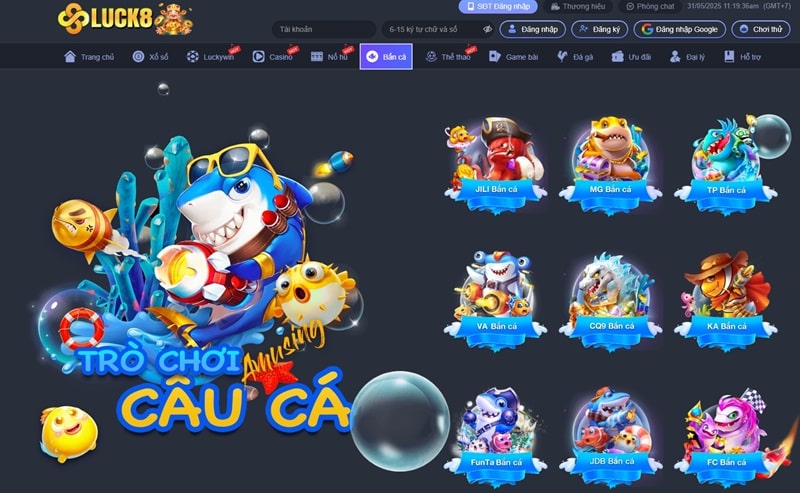 Giới thiệu tổng quan về tựa game bắn cá Luck8