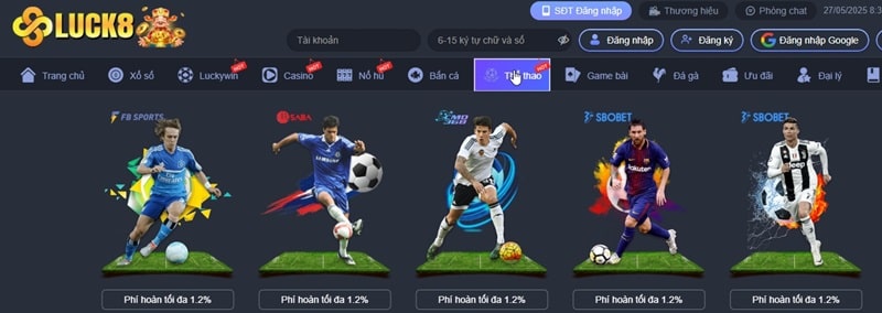 Thể thao Luck8 là một thế giới cá cược với nhiều bộ môn sôi động